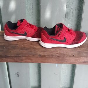 Boys Red Nike sneakers size 12.5
